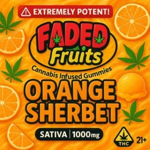 Faded Fruits Orange Sherbet 1000mg
